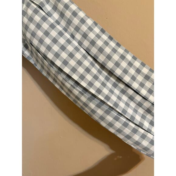 NWT Revolve English Factory Grey Gingham Plaid Long Sleeve Shirt Dress Sz L - Picture 9 of 9